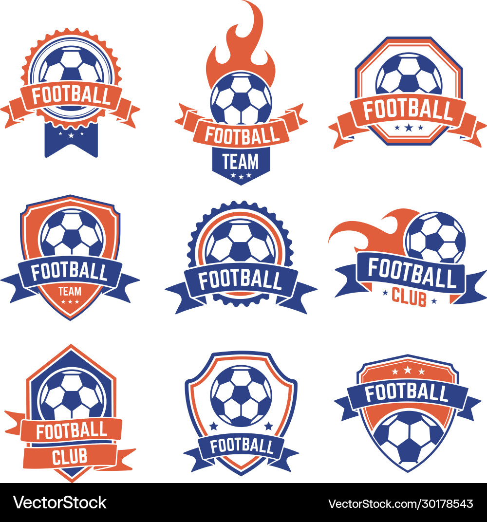 Football Club Badge - Shield Logo vector image