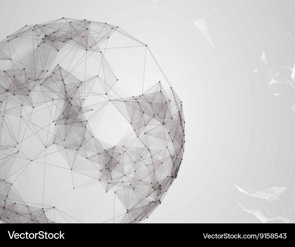 Particle Network Abstract Background Vector Image