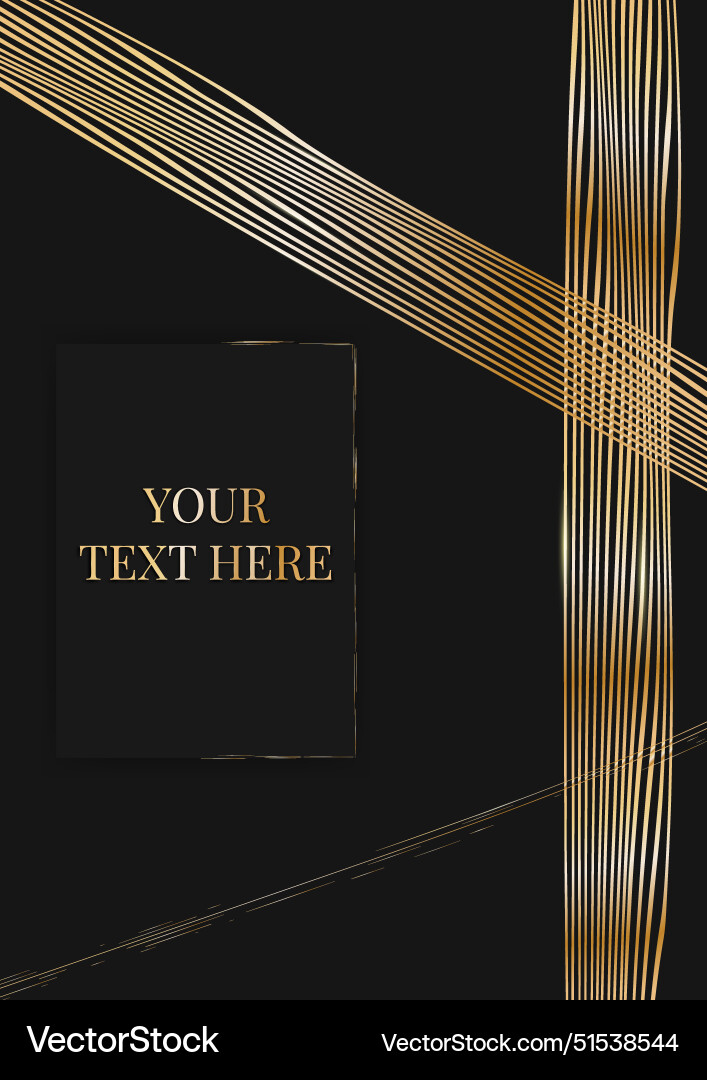 Abstract black background with golden elements Abstract black background with golden elements vector image