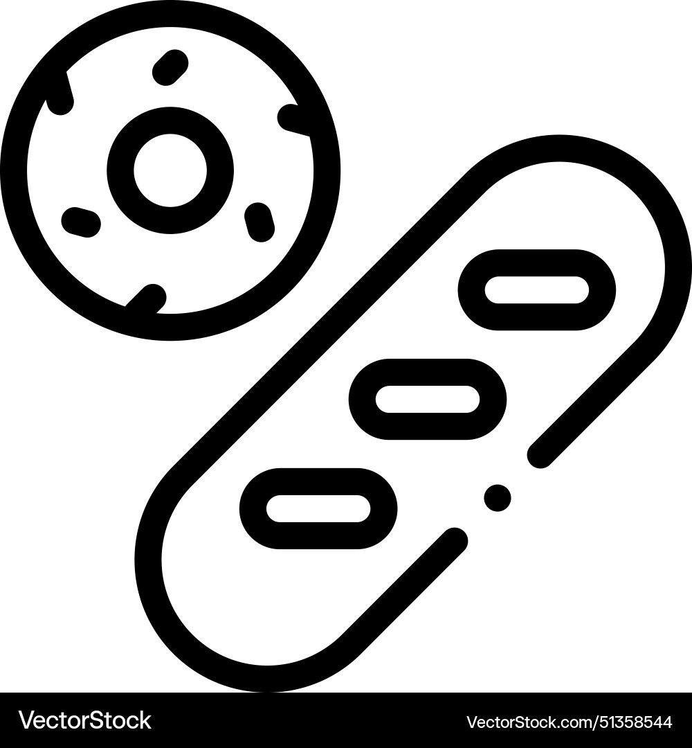 Bakery icon thin linear style design isolated Bakery icon thin linear style design isolated vector image