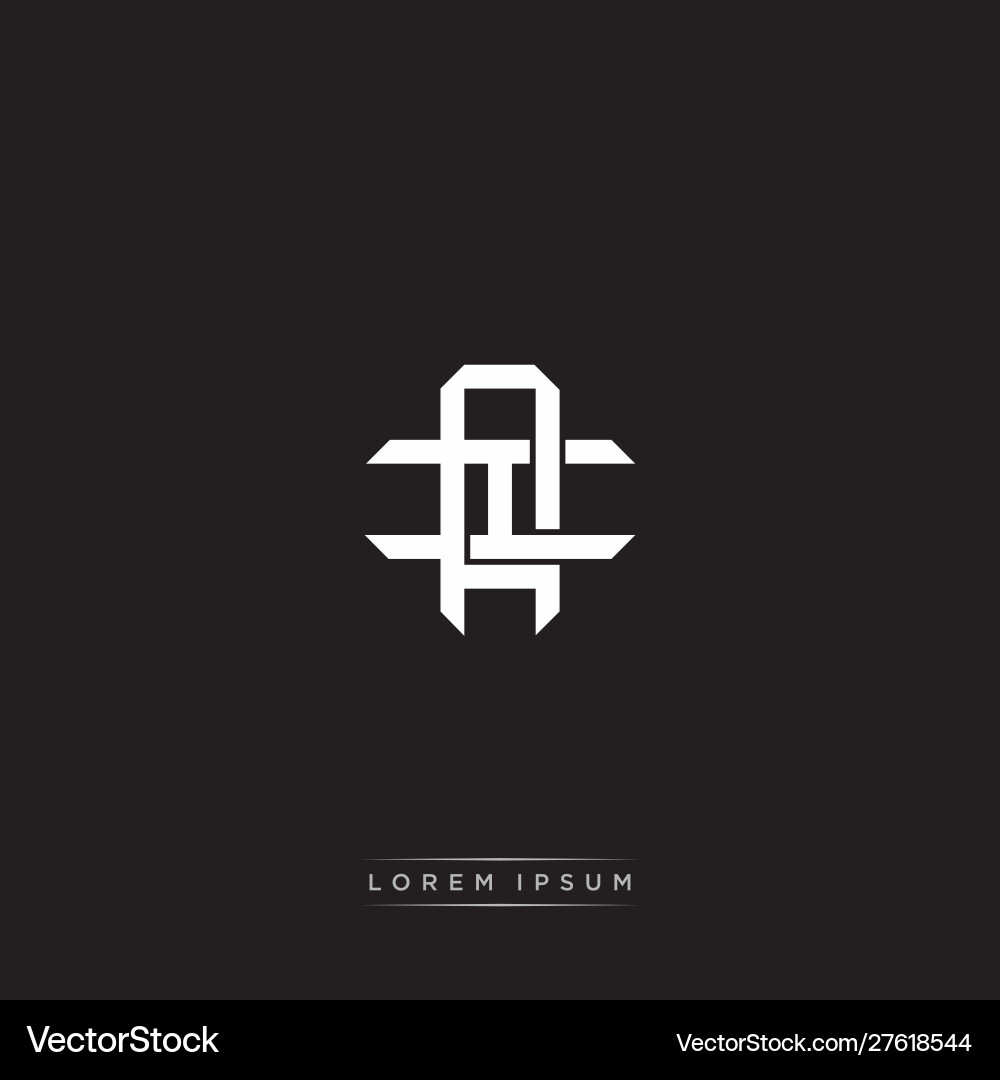 Overlapping Initial Logo Monogram vector image