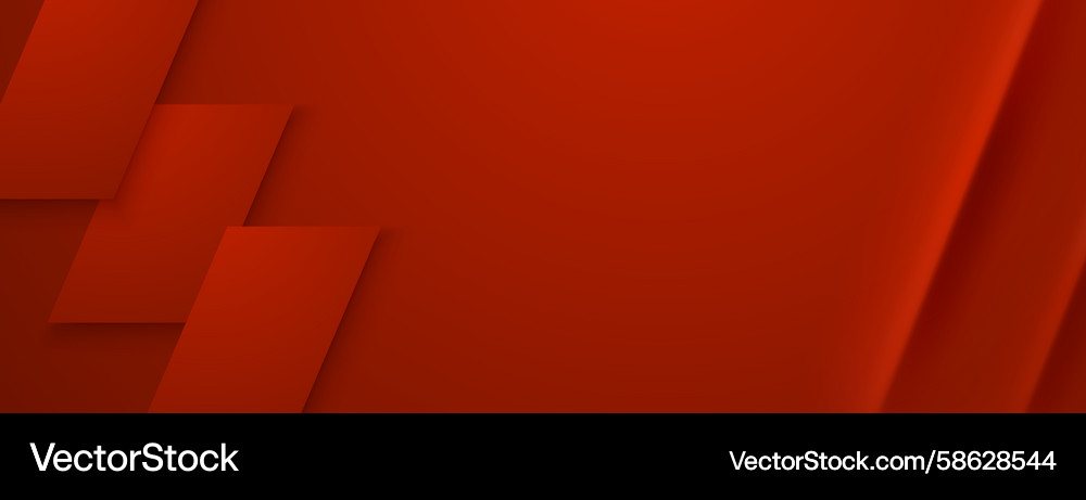 Red geometric shapes create a layered effect Vector Image