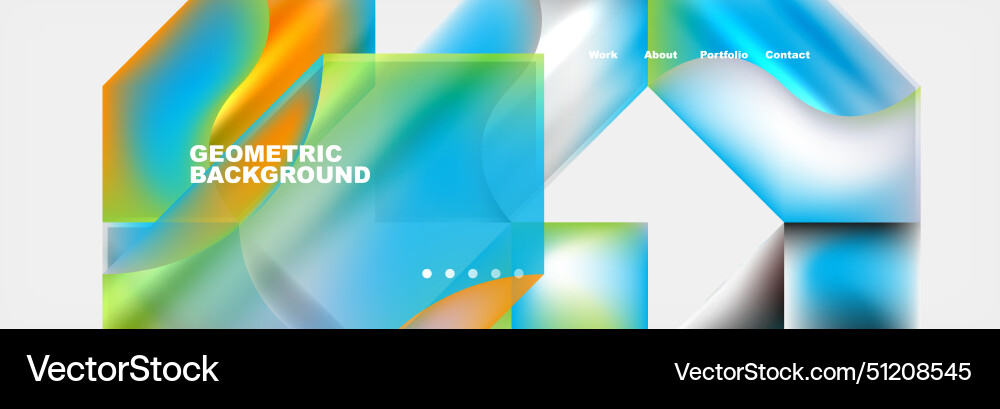 Abstract geometric shapes web design page Abstract geometric shapes web design page vector image