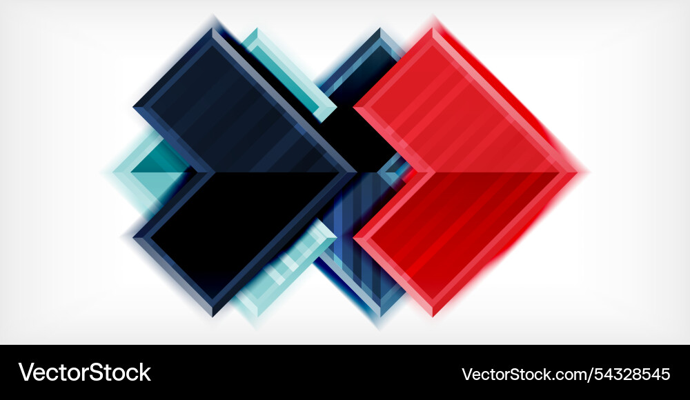 Arrow symbols created with 3d effects and line Arrow symbols created with 3d effects and line vector image