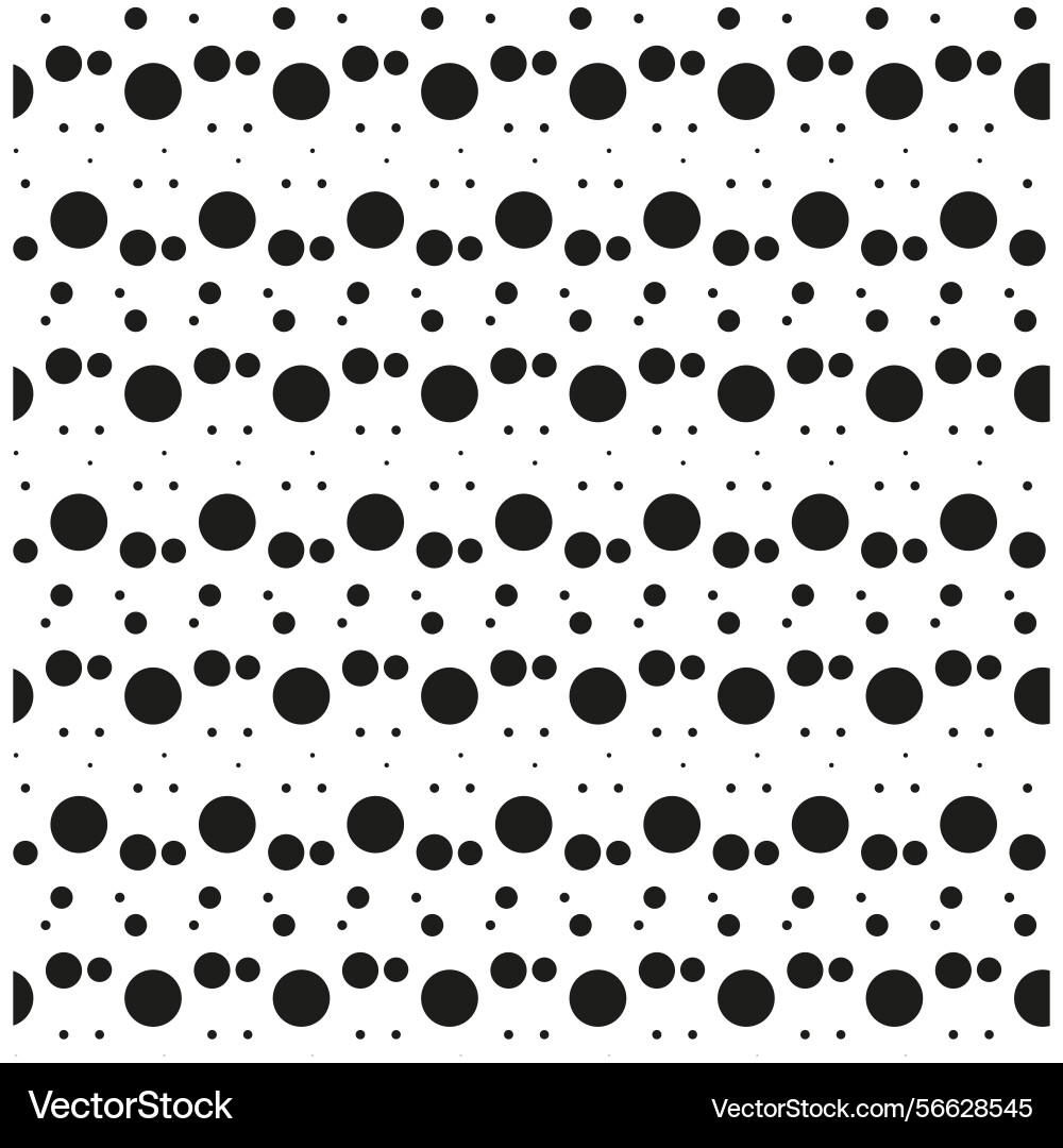 Black dots in rows minimal repeat layout Black dots in rows minimal repeat layout Vector Image