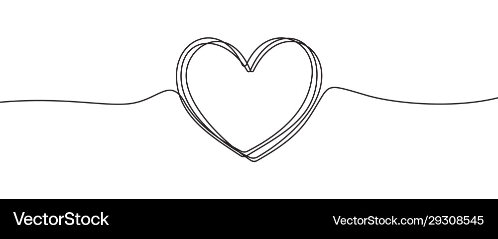 Heart sketch doodle hand drawn in tangled Heart sketch doodle hand drawn in tangled vector image
