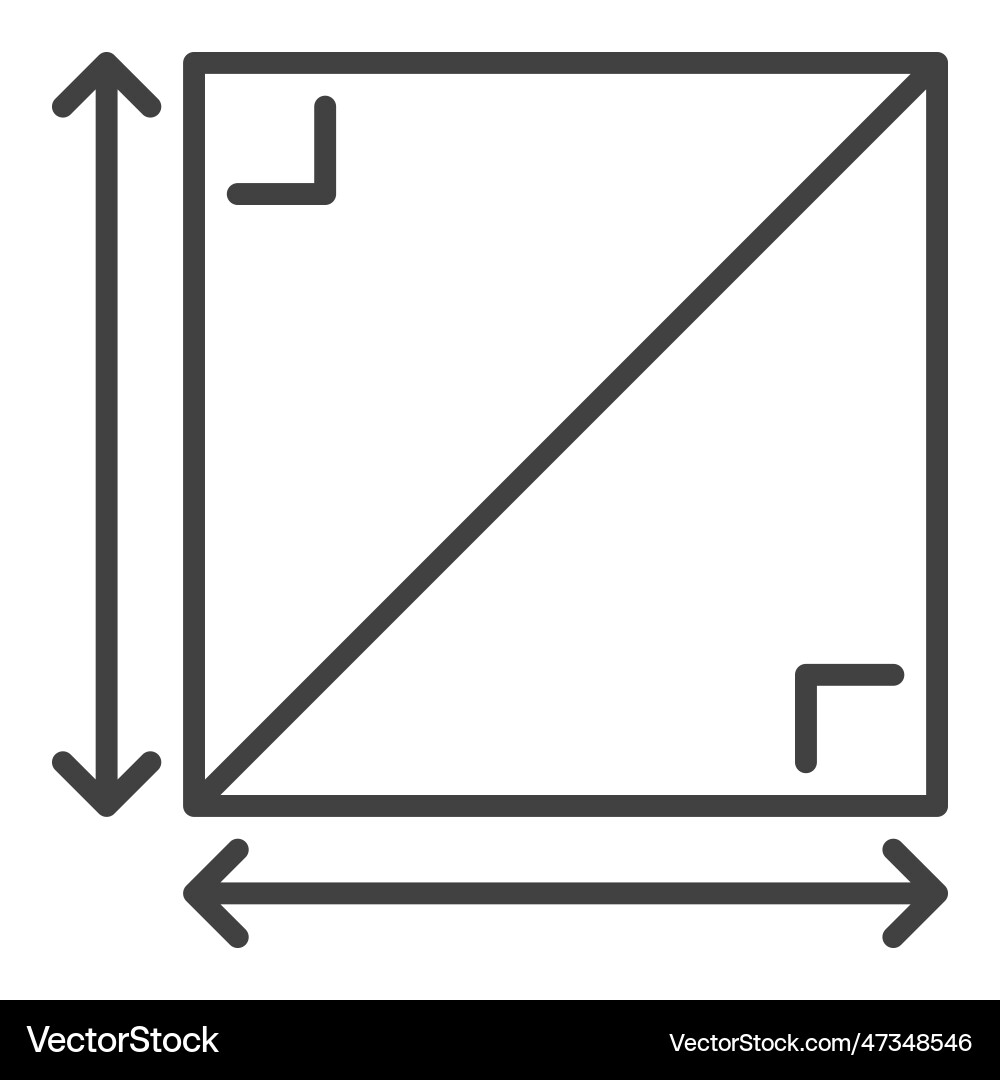 2d square geometric shape mathematics concept 2d square geometric shape mathematics concept vector image