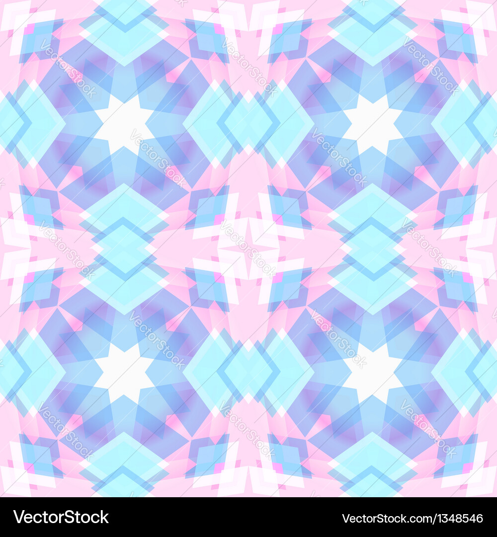 Abstract geometric snowflake star pattern Vector Image