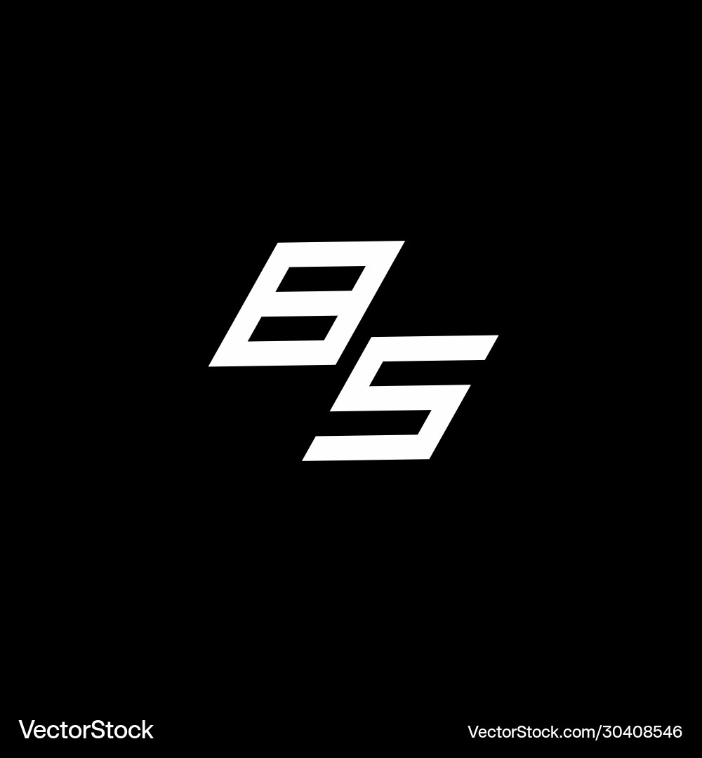 Bs Logo Monogramm mit bis nach unten Stil modern Bs Logo Monogramm mit bis nach unten Stil modern vektorbild