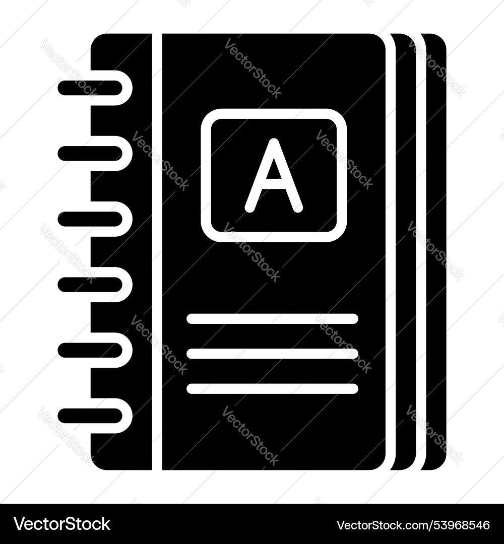 Design of notebook in modern and trendy style Vector Image