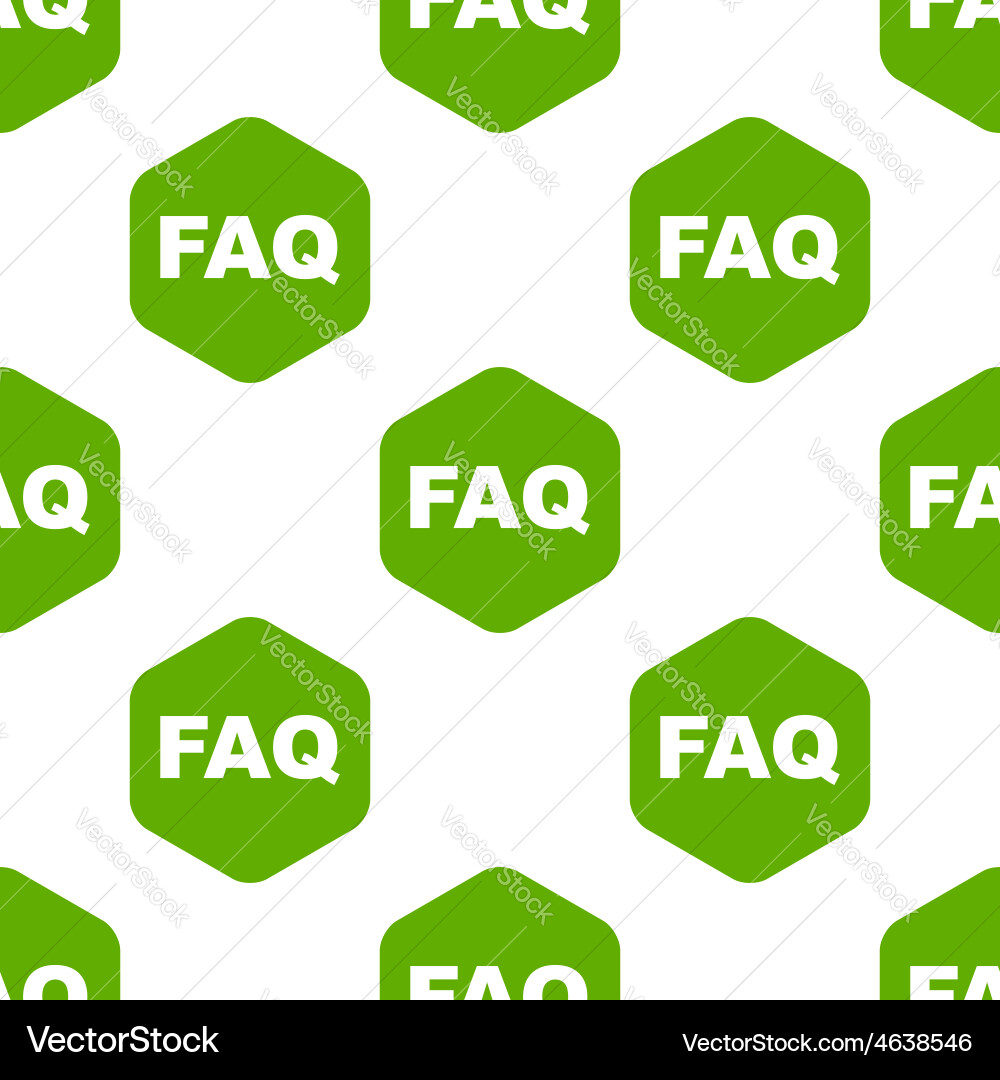 Faq pattern vector image
