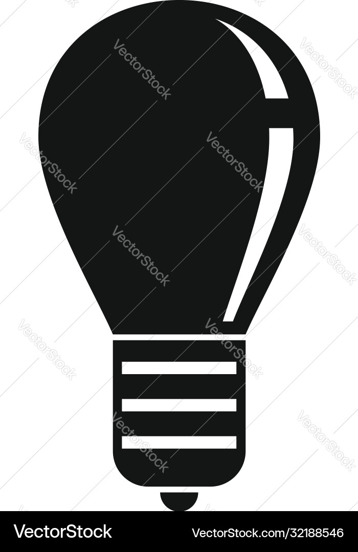 Gamification bulb idea icon simple style Gamification bulb idea icon simple style Vector Image