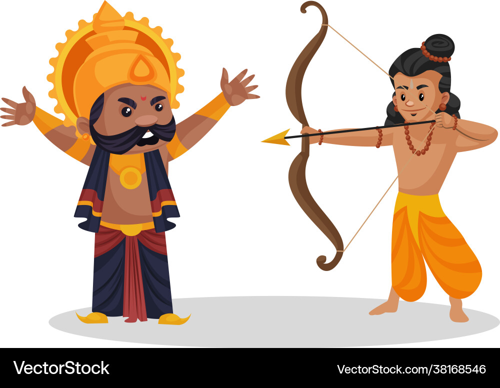 Ravana cartoon character Ravana cartoon character vector image