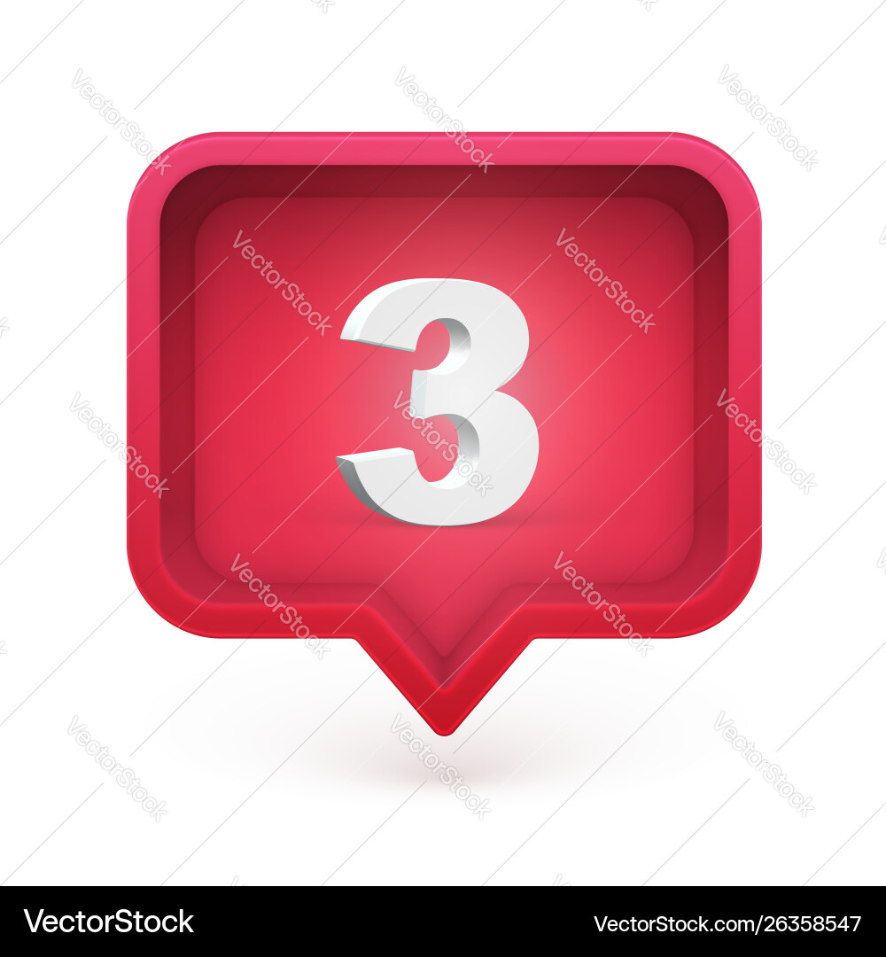 3d character in a speech bubble 3d character in a speech bubble vector image