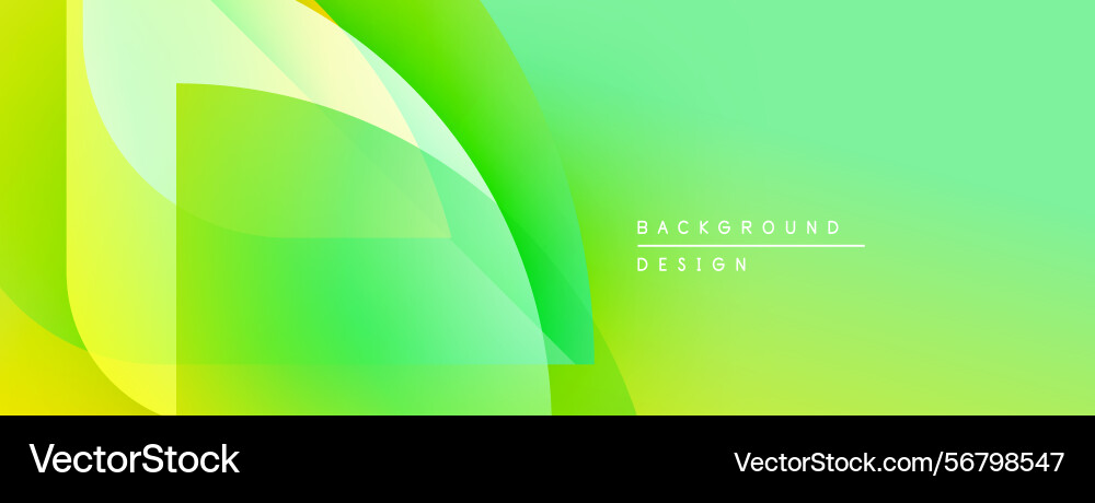 Abstract green gradients overlap creating dynamic Abstract green gradients overlap creating dynamic Vector Image
