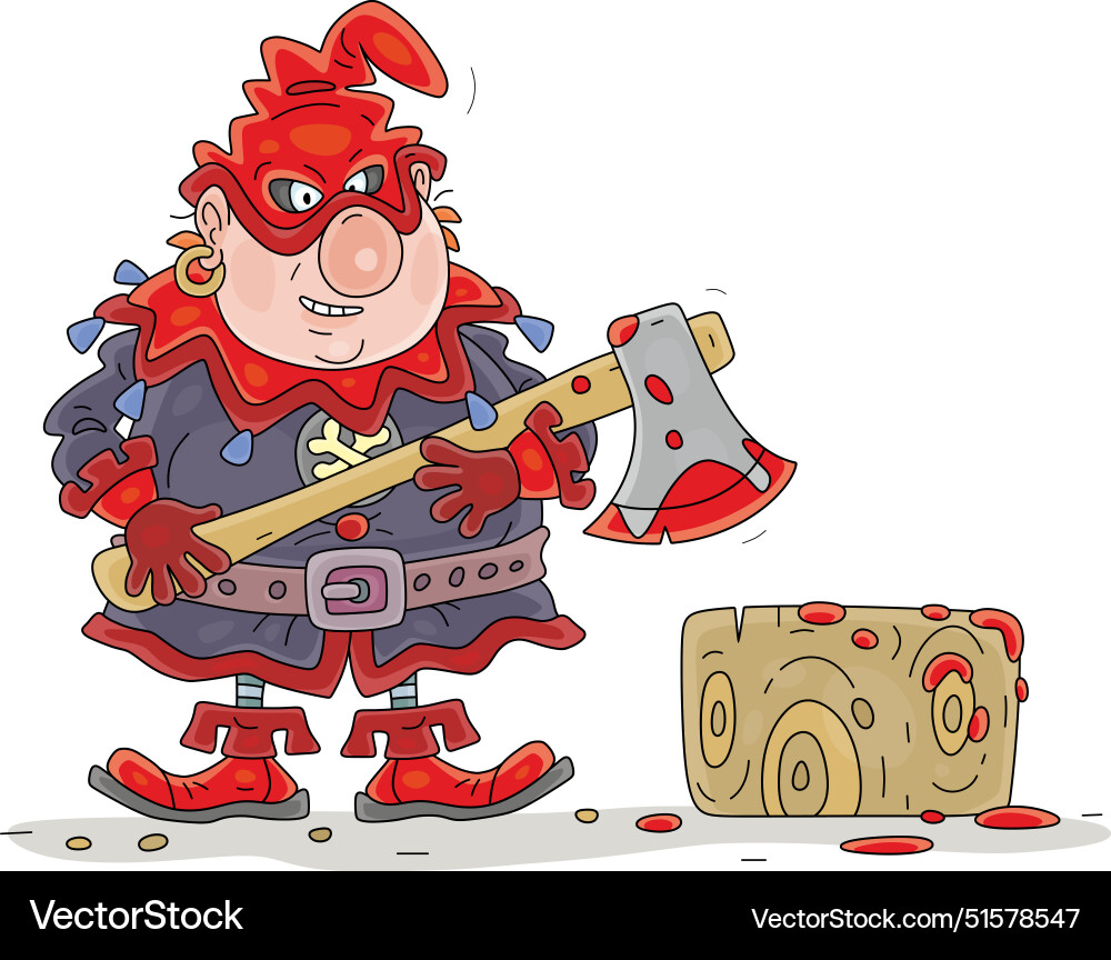 Angry Henker und ein Ausführungsblock Angry Henker und ein Ausführungsblock vektorbild