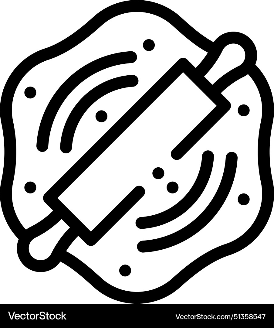 Baking icon thin linear style design isolated Baking icon thin linear style design isolated vector image