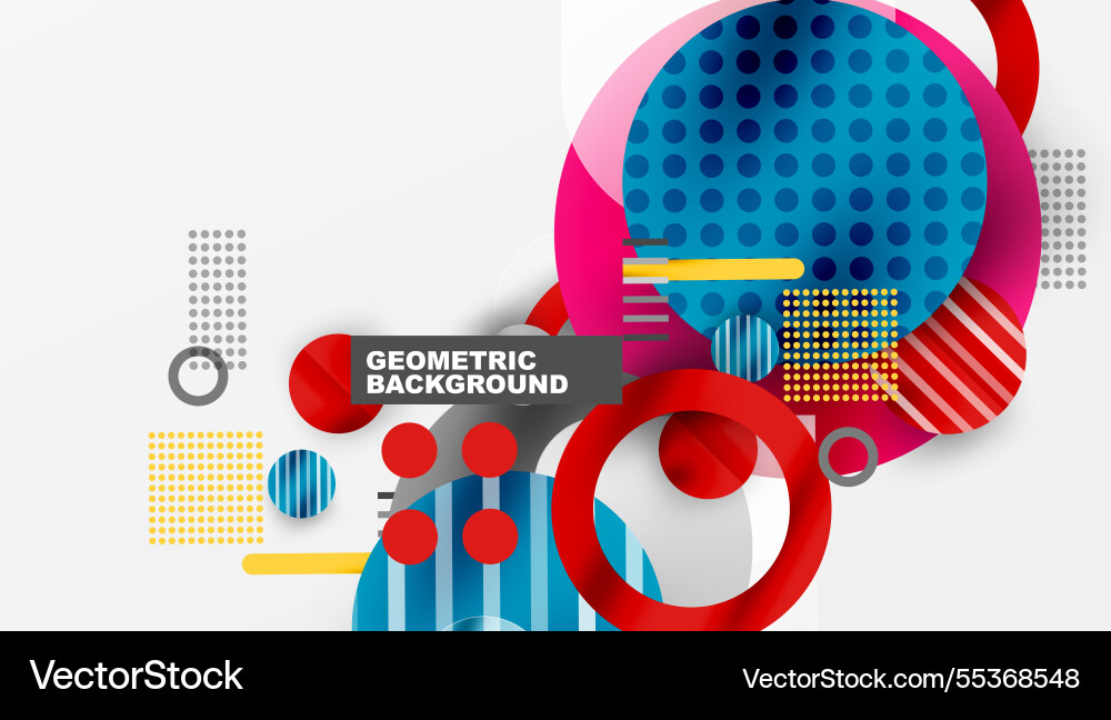 Abstract circle design with overlapping Abstract circle design with overlapping Vector Image