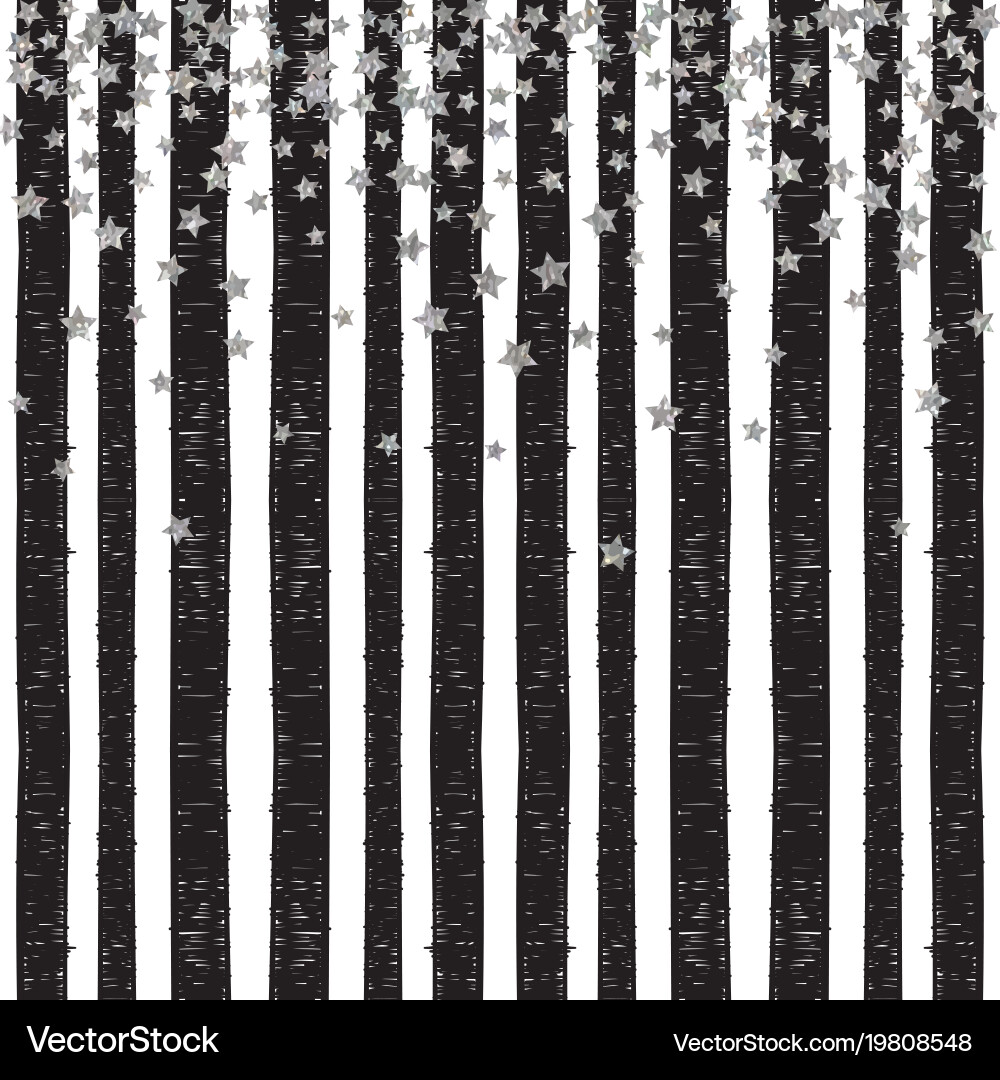 Abstract pattern of random falling stars Vector Image
