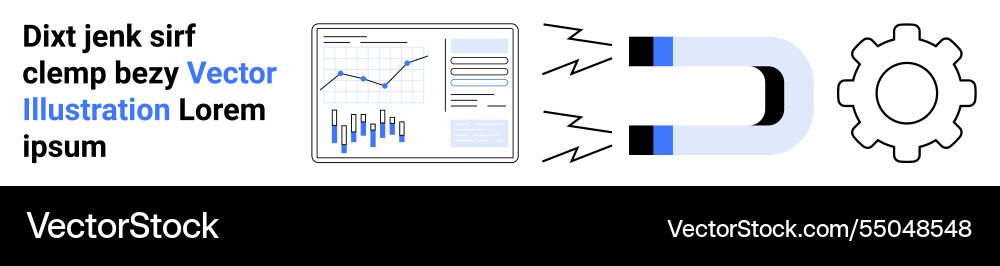 Business analytics and data visualization concept Business analytics and data visualization concept vector image