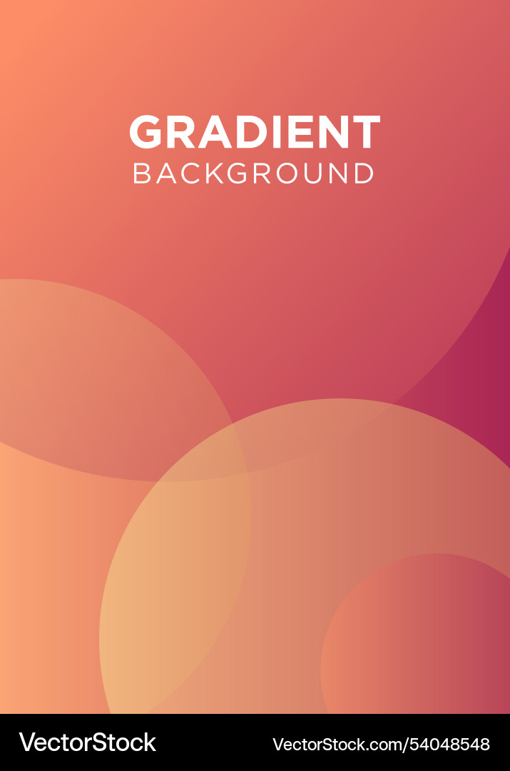 Red gradient background with circle variations vector image