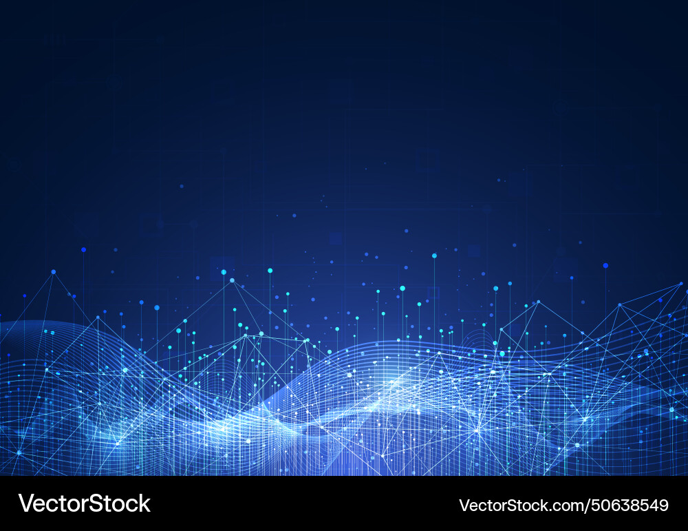 Big data visualization abstract technology Big data visualization abstract technology Vector Image