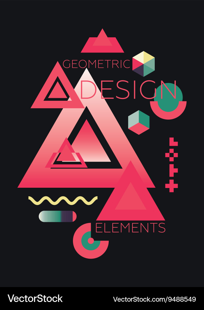 Dynamic Geometric Pattern vector image