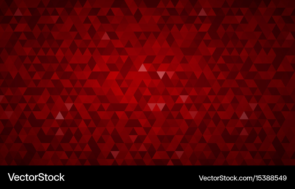 Red Triangle Pattern Background vector image