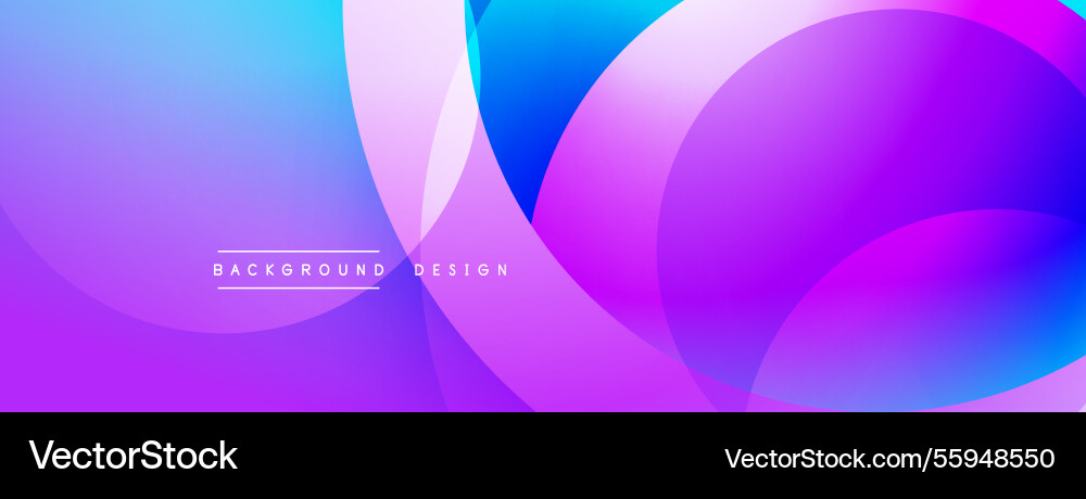 Background design with overlapping circular Vector Image