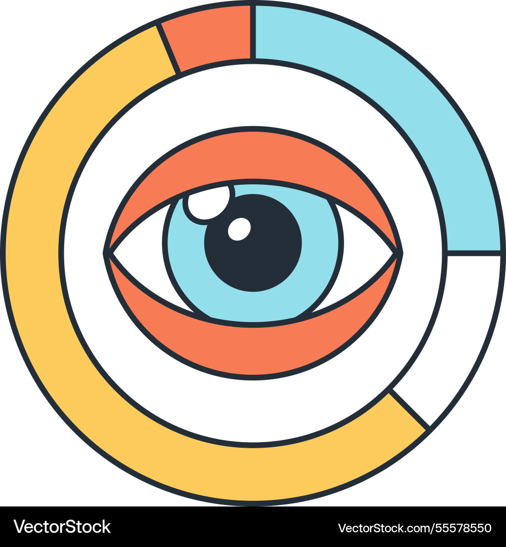 Data analysis flat line web icon concept Data analysis flat line web icon concept vector image