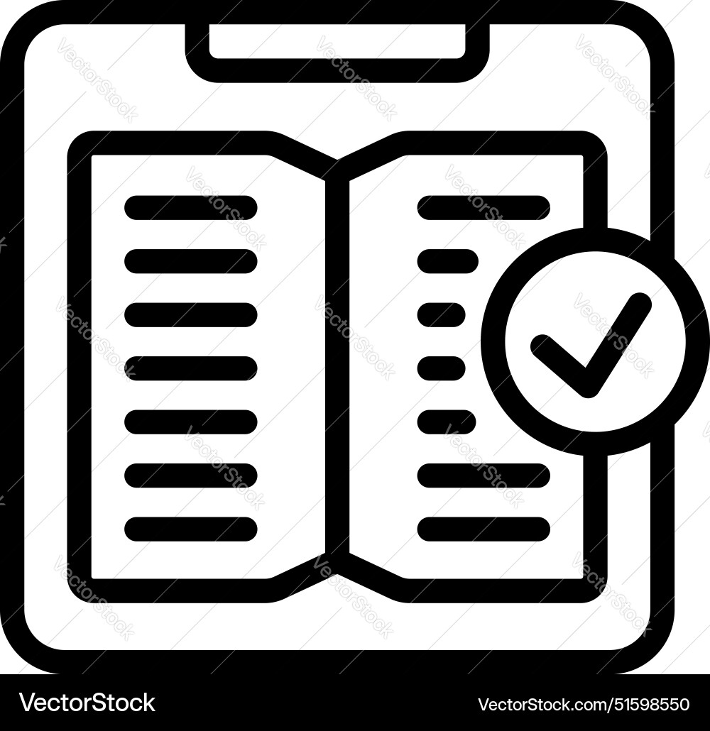 Digital checklist icon representing task Digital checklist icon representing task vector image