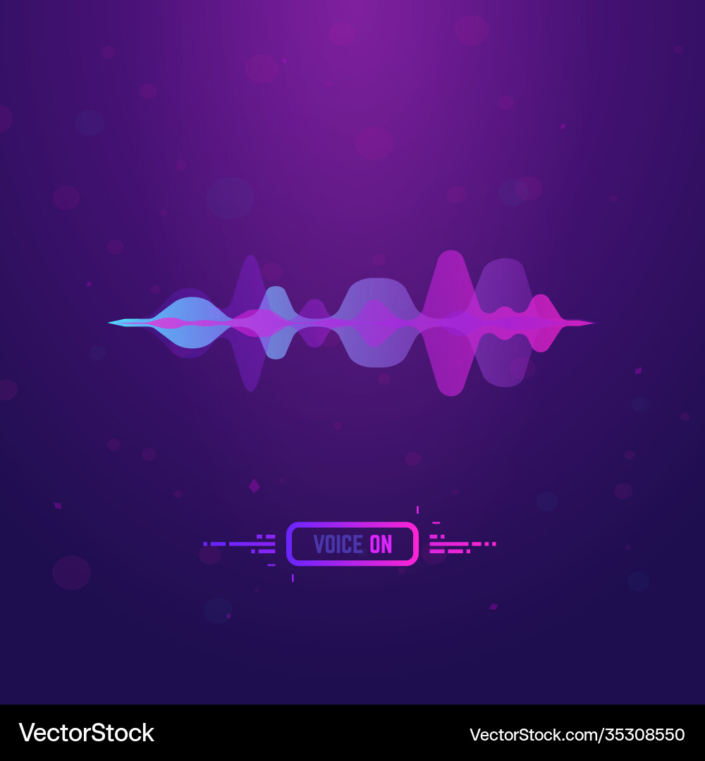 Voice assistant banner vector image