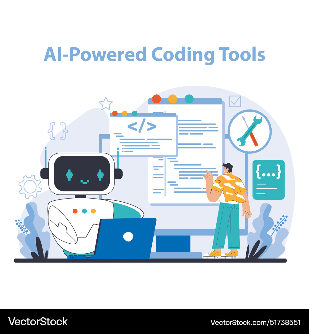Ai Tools Concept Flat Royalty Free Vector Image Ai Tools Concept Flat Royalty Free Vector Image