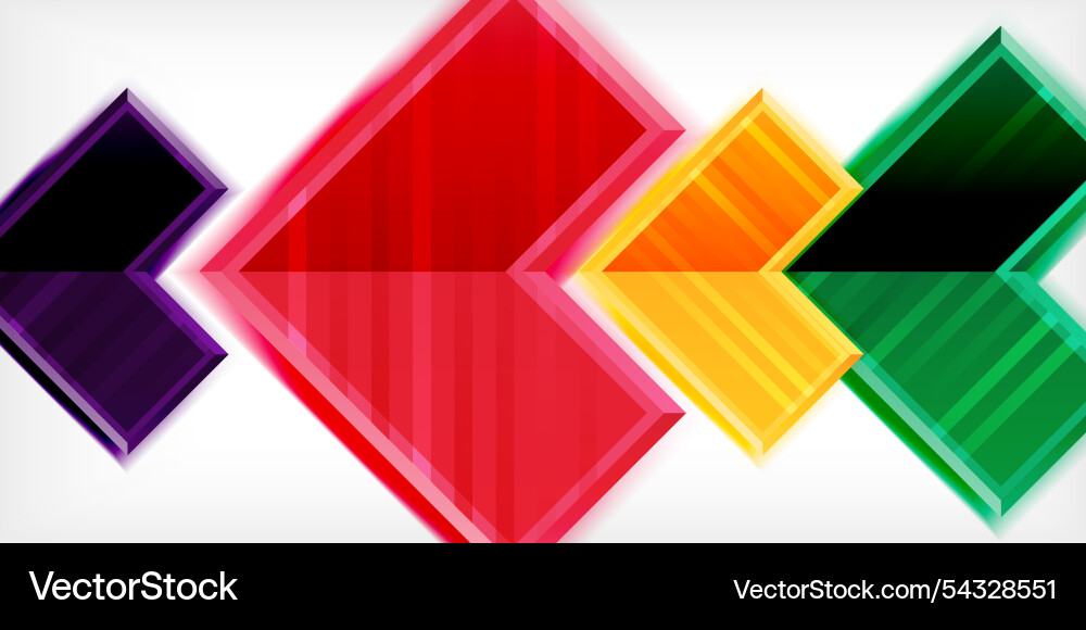 Arrow symbols created with 3d effects and line Arrow symbols created with 3d effects and line vector image