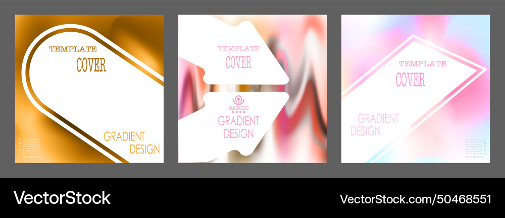 Colorful gradient with blur elements a template Colorful gradient with blur elements a template vector image