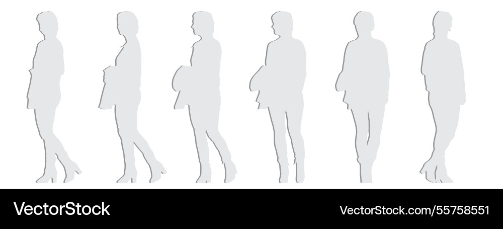 Conceptual silhouette of a gray paper Conceptual silhouette of a gray paper vector image
