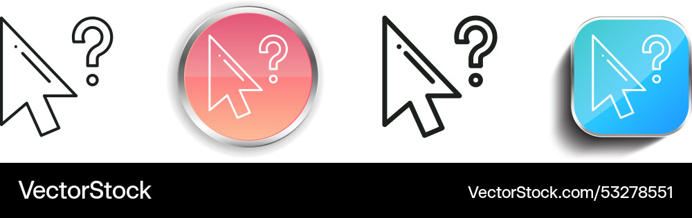Cursor-Symbol dünne lineare regelmäßige und Schaltfläche Stil Cursor-Symbol dünne lineare regelmäßige und Schaltfläche Stil vektorbild