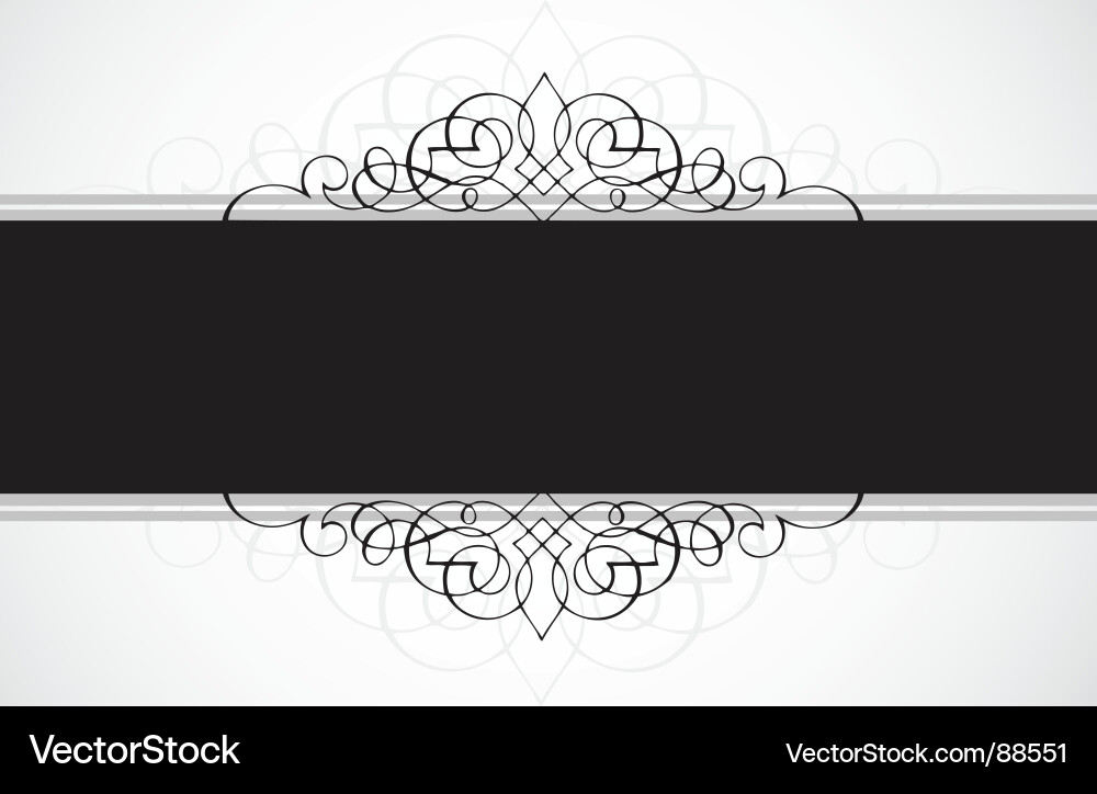 Elegant Scroll Frame vector image