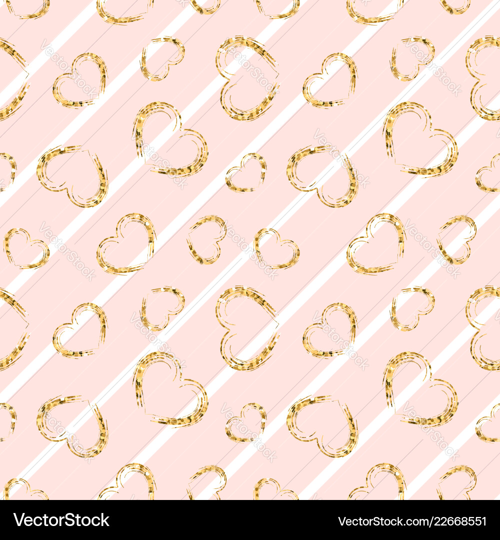 Gold Herz nahtloses Muster weiß-pink geometrische Gold Herz nahtloses Muster weiß-pink geometrische vektorbild