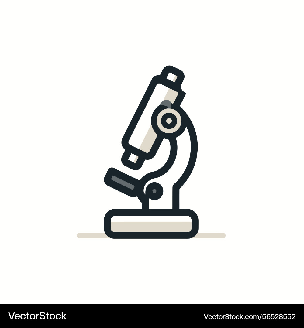 Microscope science lab icon vector image