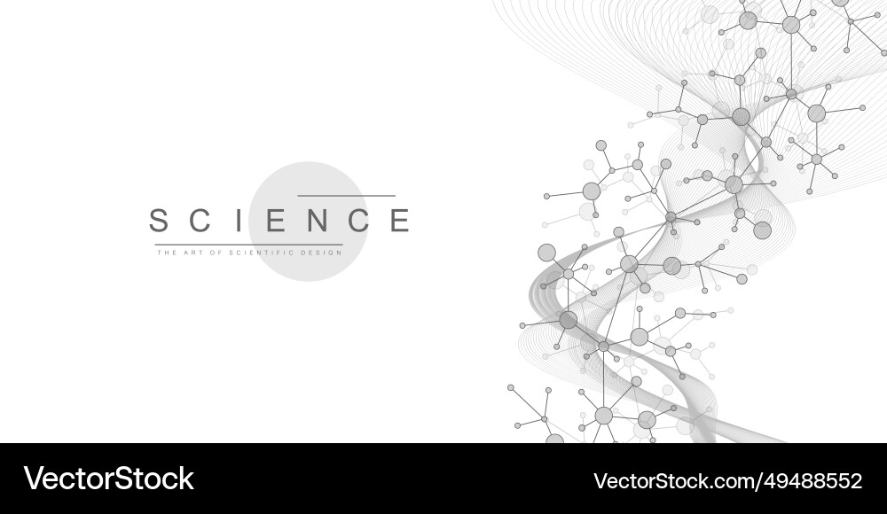 Molecular abstract structure background Molecular abstract structure background vector image