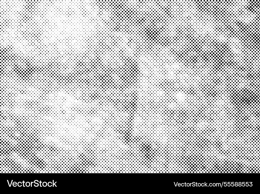 Black dots pattern abstract halftone texture vector image