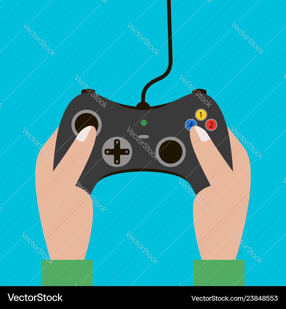 Handheld Game Controller vector image