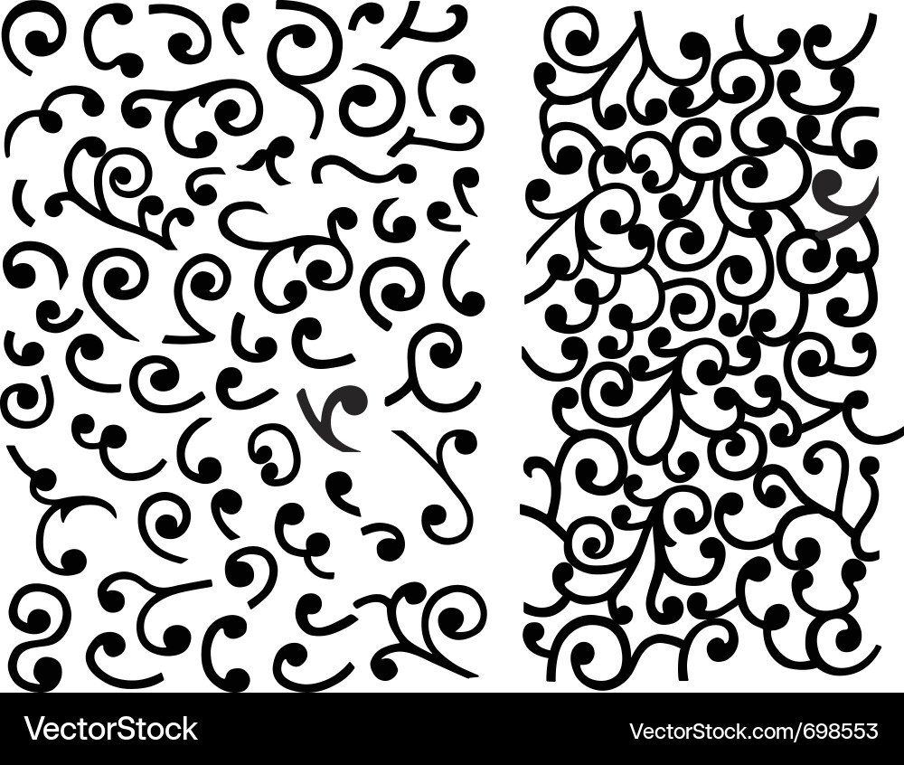 Intricate Swirls and Curlicues Vector Image