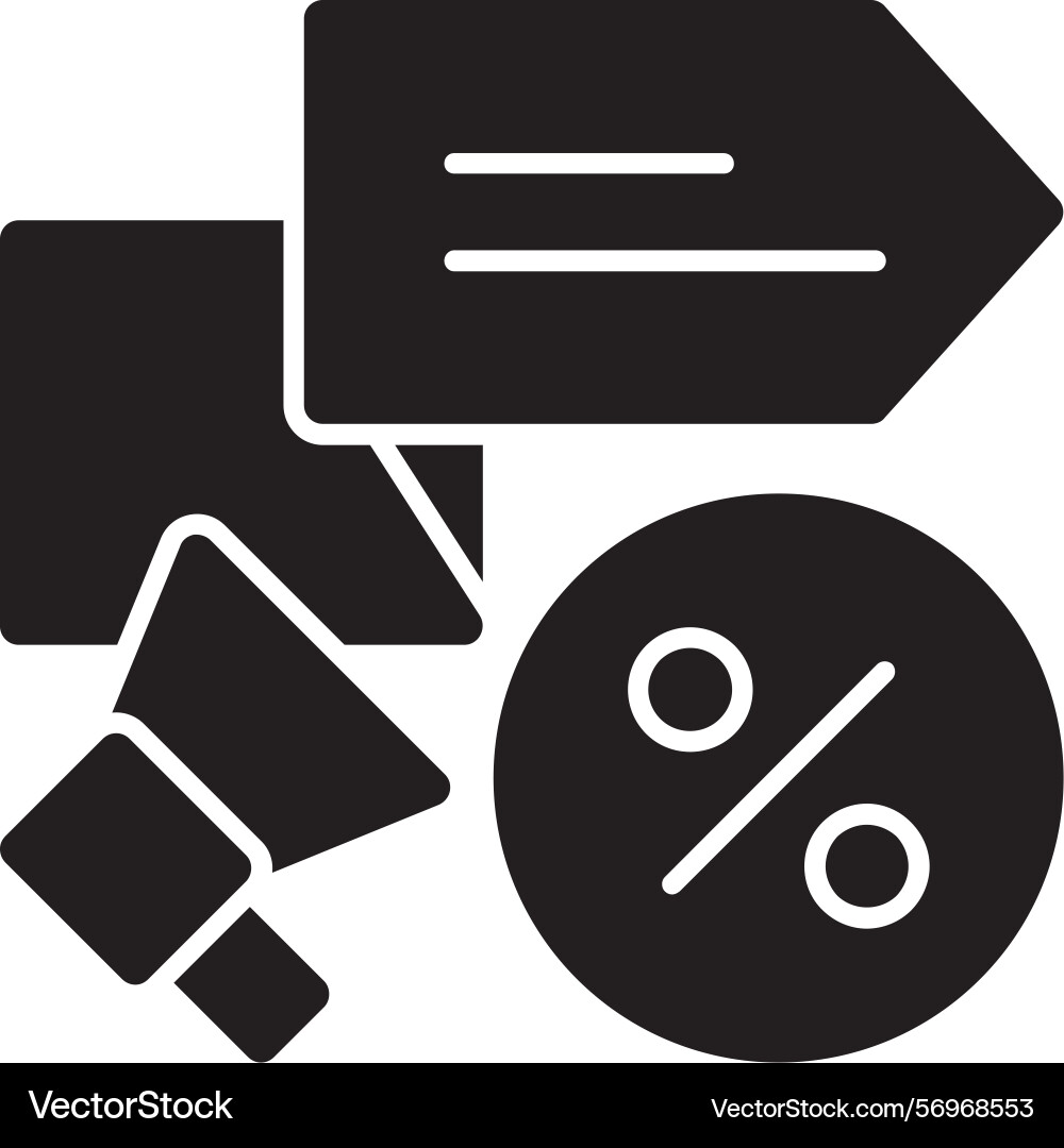 Markdown glyph style icon design Vector Image