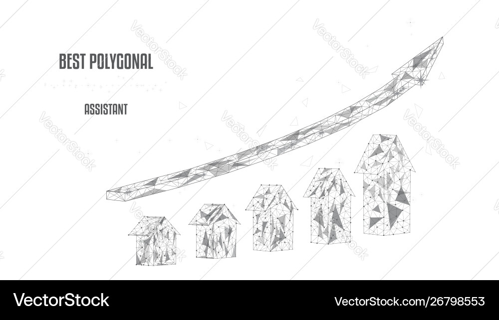 Up grey arrows in polygonal frame white Up grey arrows in polygonal frame white vector image