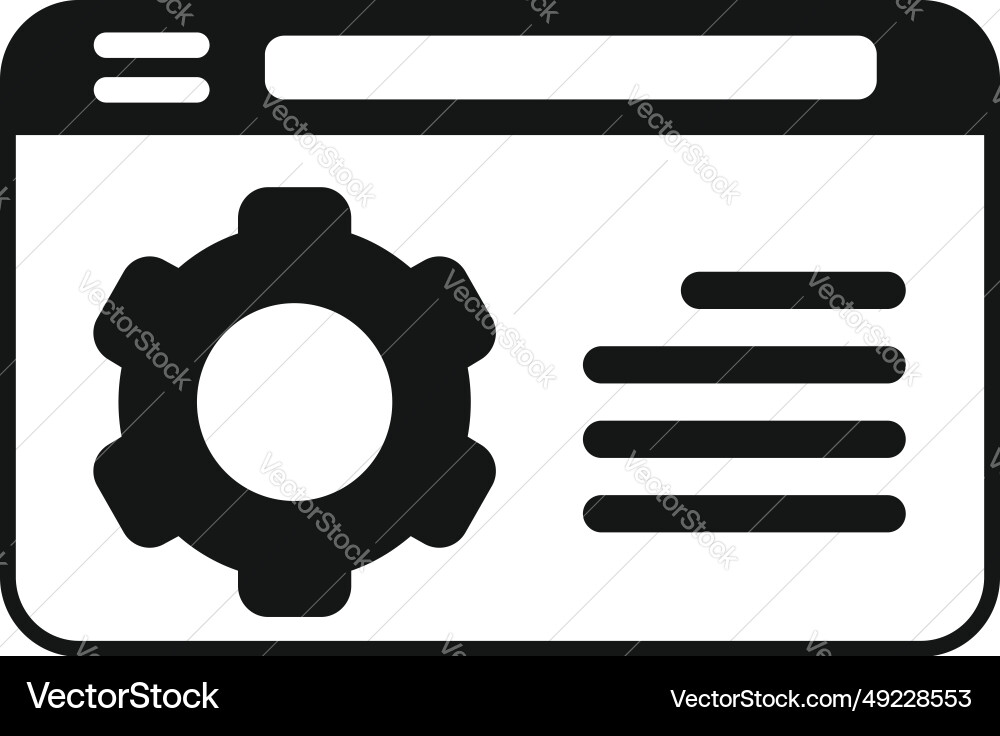 Web training realization icon simple Web training realization icon simple vector image