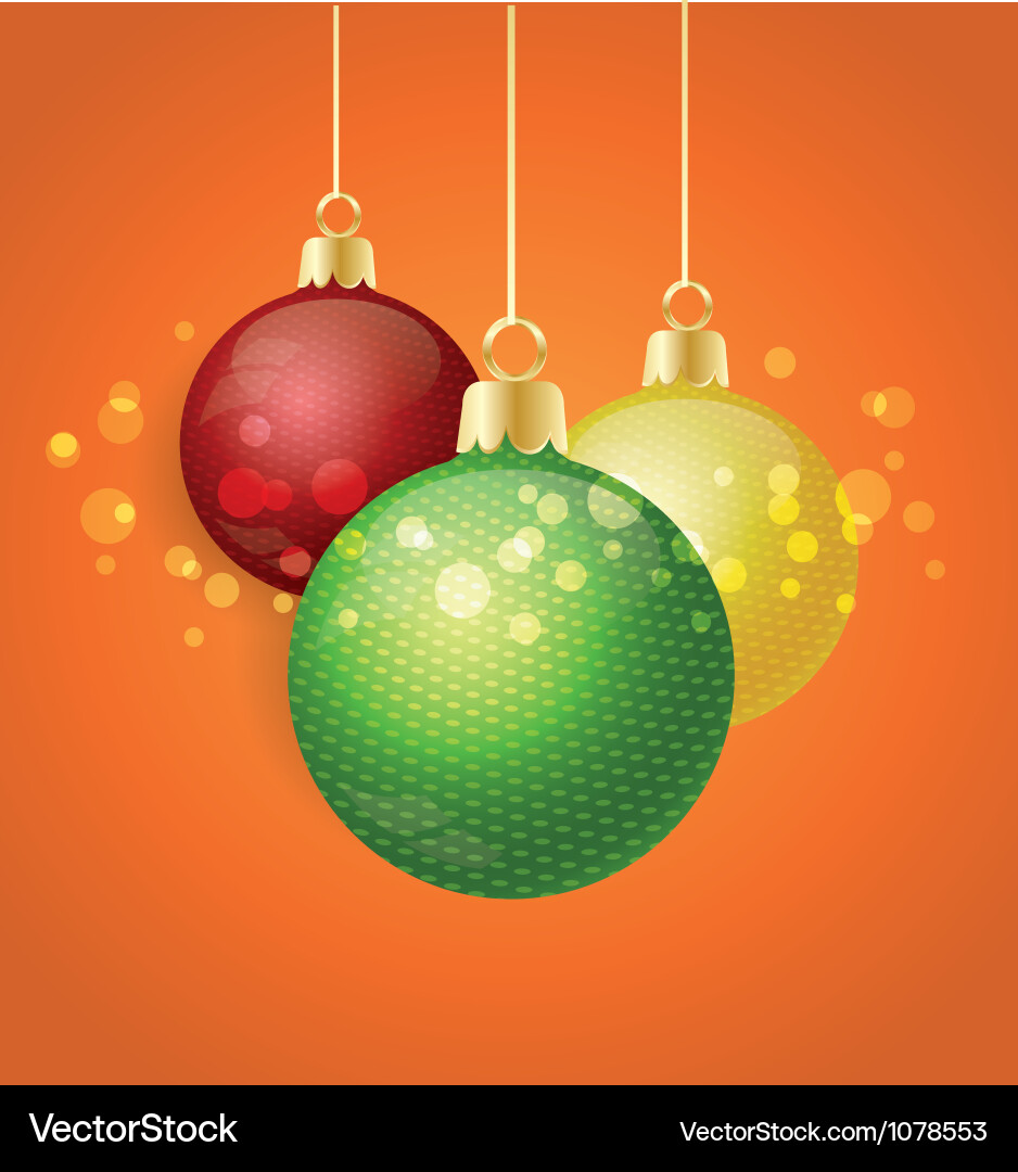 Weihnachtskugeln vektorbild