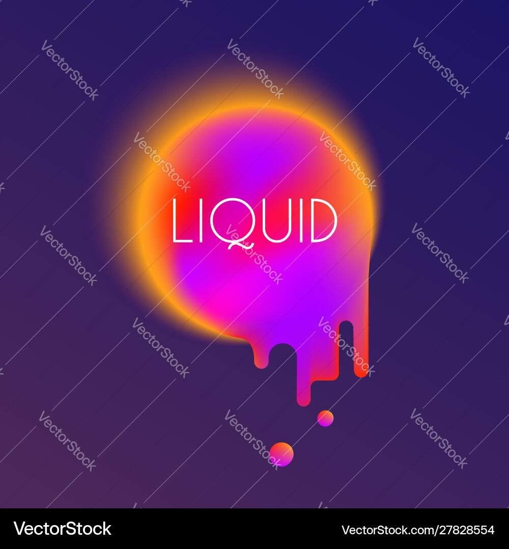 Abstract Liquid Gradient Background vector image
