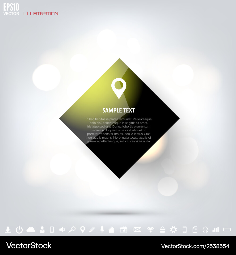 Black cloud computing background with web icons vector image